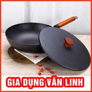 Japanese Steel Pan Carbon Steel Pan Super Non-Stick 26cm, 30cm Can Be Used Induction Hob With Lid