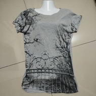 Preloved Blouse South China Sea Size 6 Top Teenage Remaja Berlubang Cotton Plus Size