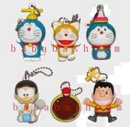 Bandai 叮噹扭蛋 多啦a夢 大強 胖虎 匙扣吊飾 全新套裝 DORAEMON 匙扣扭蛋 (一套6款連1張蛋紙) 從未開過原封膠袋 匙練沒有生銹 