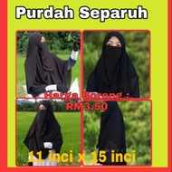 Purdah Separuh - Purdah Half - Borong Purdah byHumayyra