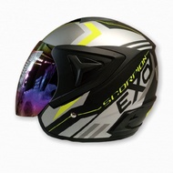 Helm Vista GHM Dewasa motif EXO Kaca Pelangi SNI