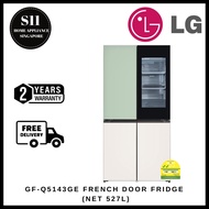 LG: GF-Q5143GE 527L FRENCH DOOR FRIDGE + FREE GIFT REDEEM FROM LG. 2 YEARS WARRANTY