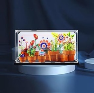Acrylic Display case with Screw for Lego® Tiny Plants 10329(Lego Set is not Included) (with Backgrou