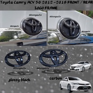 Toyota Camry acv50 2012-2018 front logo frame carbon fiber car accessories skhongauto