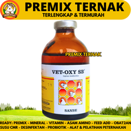 VET OXY SB 100ML & VET OXY SB 50ML SANBE - Obat Hewan Anti Infeksi Bakteri Ternak Sapi Kambing Babi