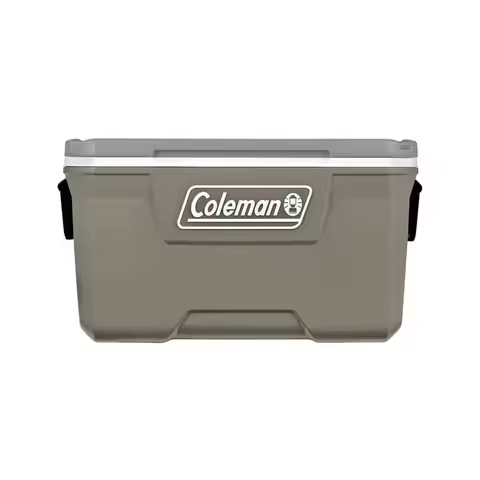 316 Series 70QT Hard Chest Cooler for Outdoor Camping and Picnics, Silver Ash Color, Rust-Resistant 