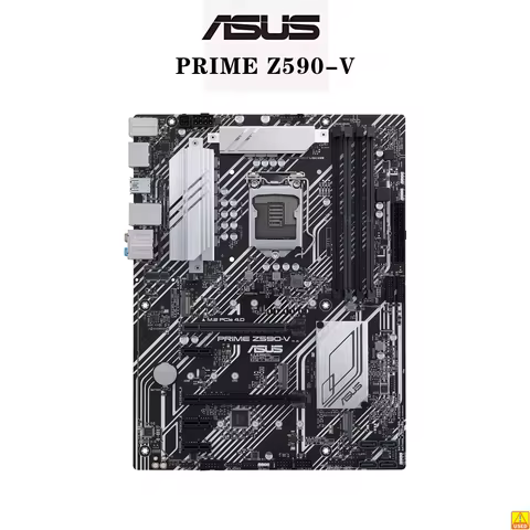 ASUS PRIME Z590-V Motherboard Socket LGA1200 CPU DDR4 5133(O.C) Memory Chipset Z590 ATX Mainboard
