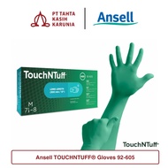 Ansell TOUCHNTUFF Gloves 92-605 Nitrile Chemical Protection (Long Nitrile Rubber Safety Gloves, Sili