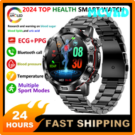 MCVKD 2024 New for Huawei Xiaomi ECG+PPG Health Sports Smart Watch Blood Sugar Persistent Lipids Uric Acid Blood Pressure Bt Call Smartwatch JSHDR