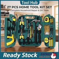 27Pcs Household Tool Set DIY Multipurpose Home Repair Hand Tool Kit