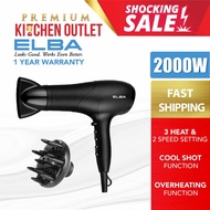 Elba 2000W Hair Dryer EHD-G2037(BK) | 2200W Hair Dryer EHD-J2238(CG) | 1200W Foldable Hair Dryer EHD