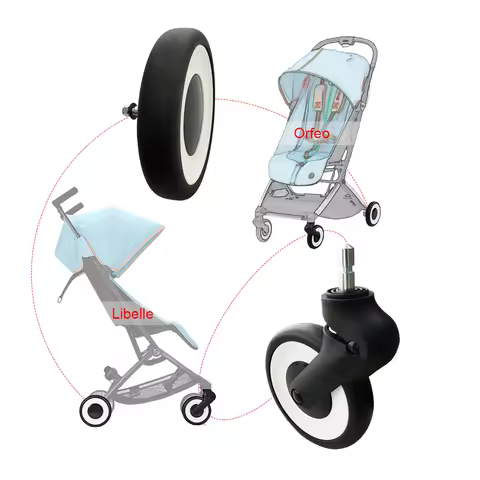 Buggy Wheel For Cybex Libelle Orfeo Series Pushchair Front Or Rear Wheel With Tire Bearing Axle Baby