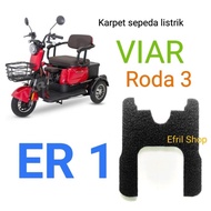 Karpet sepeda motor listrik roda tiga Viar ER1 roda 3 ER 1 