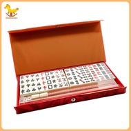[Nosafhu] Mini Mahjong Set Fade-resistant Mini Mahjong Set Portable Mini Mahjong Game Set Classic Ch