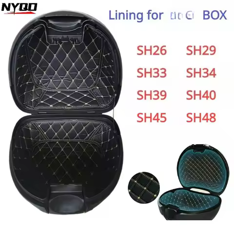 Large Capacity Motorcycle Tail Top Box Inner Pad Compressible Portable Trunk Lining for SH39 SH48 SH
