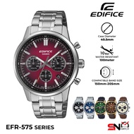Casio Edifice Men Watch EFR-575CL EFR-575D EFR-575L Convex Glass Design Date Display Men Watch