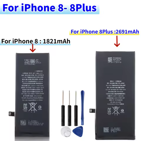 High Capacity Replacement Battery for iPhone 8 8 Plus iPhone 8 Plus iPhone 8 Replacement Battery + F