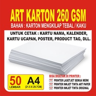 Art Karton 260 gsm A4 / Kertas Art Carton Paper Glossy 260 gram