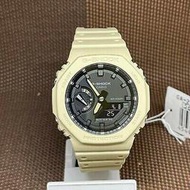 CASIO 國隆 手錶專賣店 G-SHOCK GA-2100-5A  八角 灰白 雙顯男錶 防水200米 GA-2100