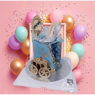 Cinderella theme Birthday Cake | 18th | 21st | For Her | Lady Cake | Special | Celebration | Anniver
