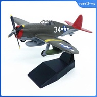 [RazecaMY] WW2 Classic Fighter Fighter Model Ready-Made Historic Warplane Model Painted Finish Alloy