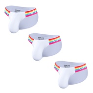 CMENIN ORLVS 3Pcs แฟชั่นผ้าฝ้าย Jockstrap ชุดชั้นในชายสั้นเซ็กซี่กางเกงในชายกางเกงนุ่มกางเกงผู้ชาย O