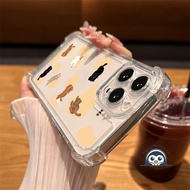 Cute Cartoon Spot Cat Phone Case For OPPO Find X8S X8 Pro Ultra X7 Ultra X6 X5 Pro X3 Pro X2 Reno 2 