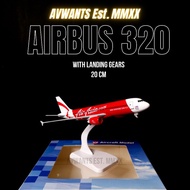 1:350 Scale AirAsia A320 Diecast Plane Model (with landing gears)