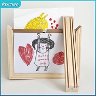 PENJIPH Photo Frame, Wall Decoration Changeable Wooden Kids Art Frame, Creative Rotatable Memorial F
