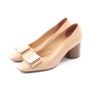 【二手，B級】 Salvatore Ferragamo Ferragamo LENARIBON細節女士真皮高跟鞋