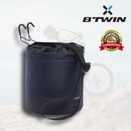 Compact Cloth Basket With 10l Shoulder Strap For Folding Bike (Blue) BTWIN