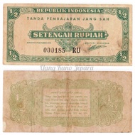 Uang Kuno Lama 1/2 Rupiah Tahun 1945