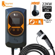 feyree EV Charger Type 2 สถานีชาร์จที่บ้าน Wall Charger EV ที่ชาร์จรถไฟฟ้า Wallmounted สถานีชาร์จ AP