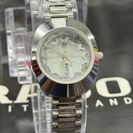 Rado Diastar day date Premium Quality Quartz Analog Stainless Steel Watches For women Jam Tangan per