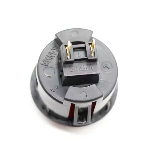 Original Sanwa JLF-TP-8YT Joystick With 6 OBSF-30 30MM Push Buttons 1 Octagonal Restrictor 1 Extende