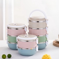 Round 304 Stainless Steel Insulated Lunch Box Compartmented Lunch Box Lunch Box