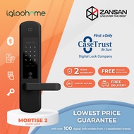 IGLOOHOME Mortise 2 Digital Door Lock / Bluetooth / RFID Card / Passcode / Mechanical Key / 2 Years Onsite Warranty / HDB Door / AA Batteries / Free DELIVERY [INSTALLATION INCLUDED]