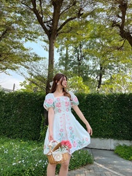 MYT x BELLITA BRAND : [BT1] : เช็ต 2 ชิ้น เสื้อกางเกงงานปักกุหลาบ