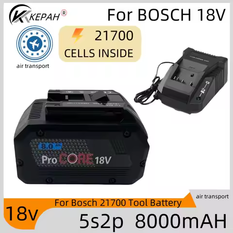 Bateria para o profissional🧡 1💗8V 21700 de for BOSCH, ProCore 18V, substituição do Li-íon para BAT60