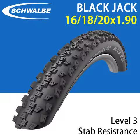 SCHWALBE BLACK JACK 12/16/18/20x1.90 for Birdy MTB BMX Bicycle 47-203/305/355/406 Wire Tire Level 3 