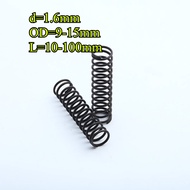Compression Spring Return Spring 65Mn Spring Steel Compression Spring d1.6mm * OD9-15mm * L10-100mm 