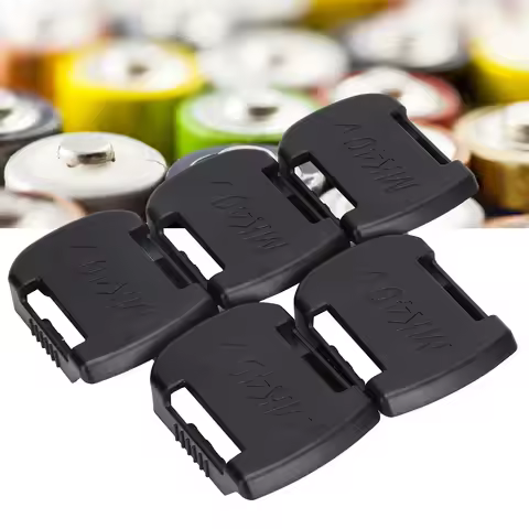 5Pcs Lithium Battery Holder ABS Li‑Ion Battery Mount Storage Slot for Makita 40V Battery Dock Holder
