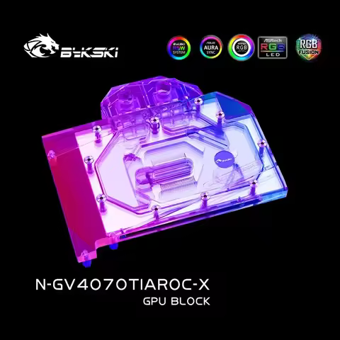 Bykski GPU Block for GIGABYTE RTX 4070Ti/4070 SUPER AORUS Master Gaming /AERO/EAGLE OC 12G Video Car