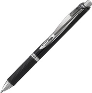 Pentel BLP77-A EnerGel Permanent Gel Ink Retractable Gel Roller Pen, 0.7mm, Black