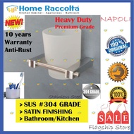 SUS304 Stainless Steel Single Cup Tumbler Holder Wall Mounted Toothbrush Holder Napoli Bath Single F