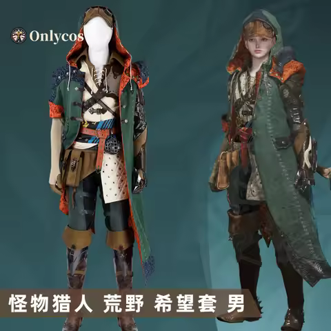 The Hunter Cosplay Monster Hunter Costume Wild Accessories Prop Uniform Anime Game For Men Role Play