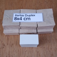 Duplex paper 8x4 cm
