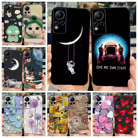 For Infinix Note 11 Case X663 X663B Cute Fashion Painted Cover Case For Infinix Note 12 Note12 Note1