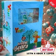 YUPI HAPPY GUMMY CANDY / ICED COLA GUMMY CANDY / NEON STIX GUMMY / STRAWBERRY KISS GUMMY
