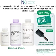 Combo of Olaplex No.4P shampoo and conditioner, Olaplex No.3 hair conditioner for professional hair 